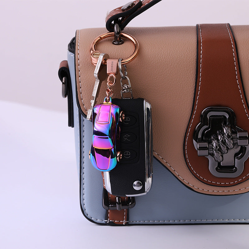 Car Cute Couple Light-on Keychain