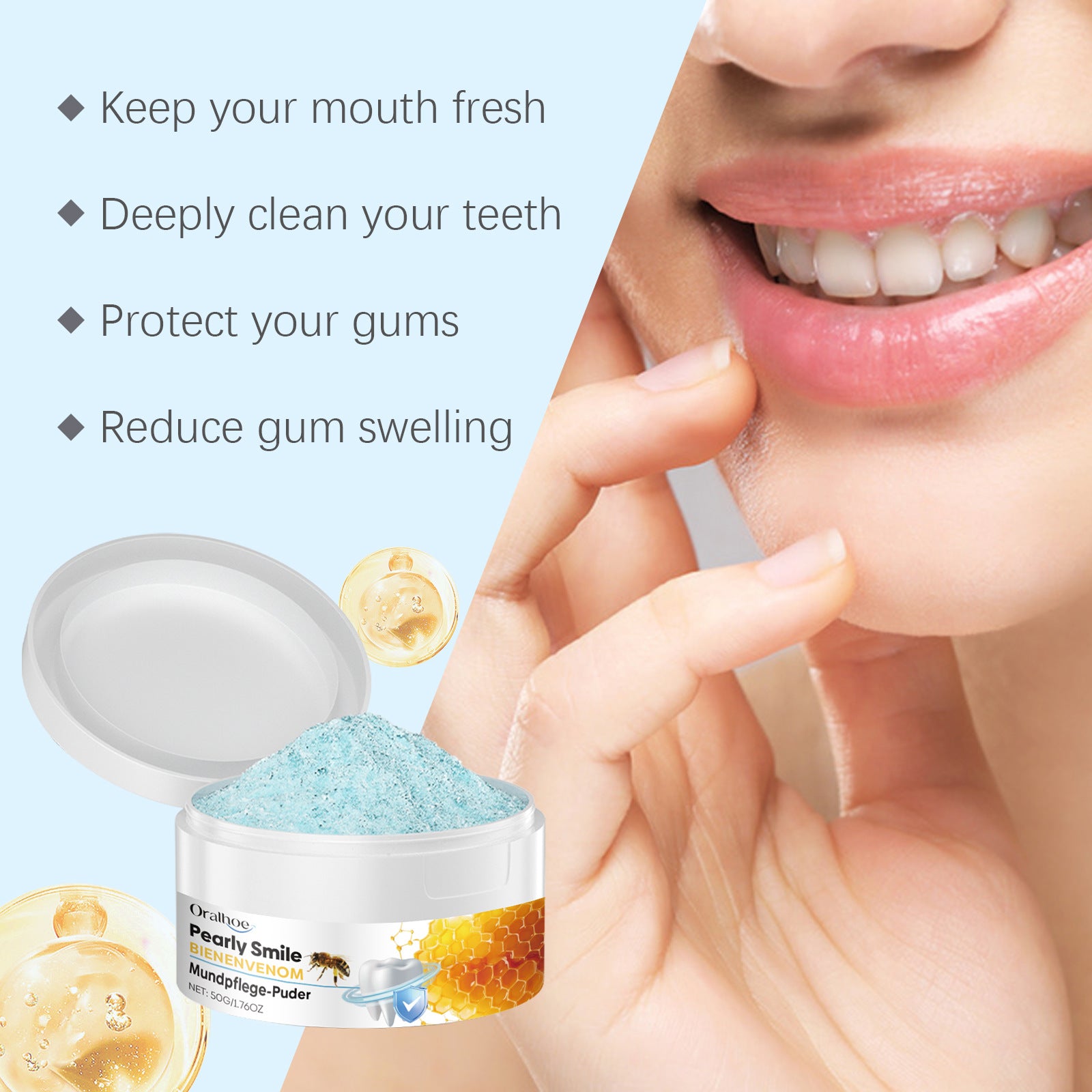 Mild Cleaning Teeth Stains Yellow Stains Gloss