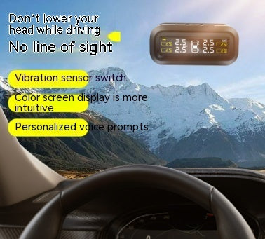 Car Tire Monitor Solar Wireless