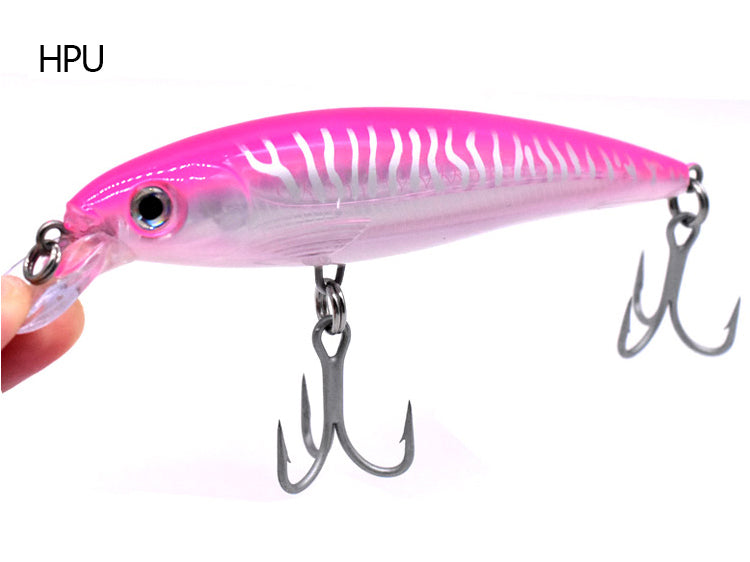 Pêche à la traîne à petite bouche Minnow Lance dorée Faux appât
