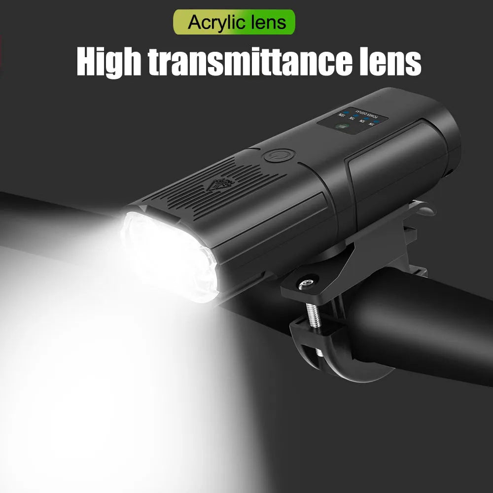 Smart-sensing Bicycle Front Light LED 3-in-1 Bike Light With Charging