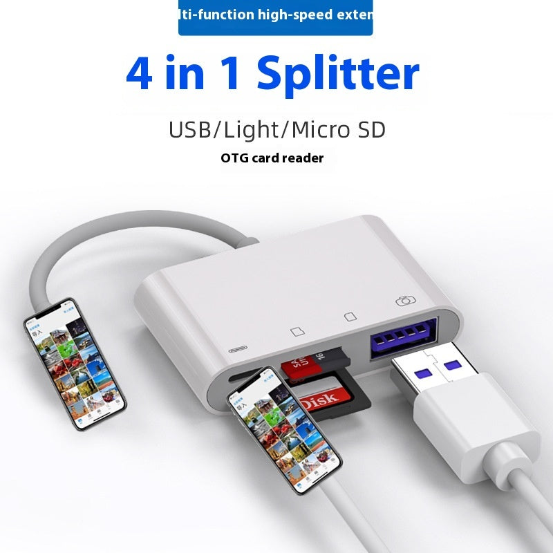 Applicable au séparateur de câble quatre en un pour téléphone mobile et tablette