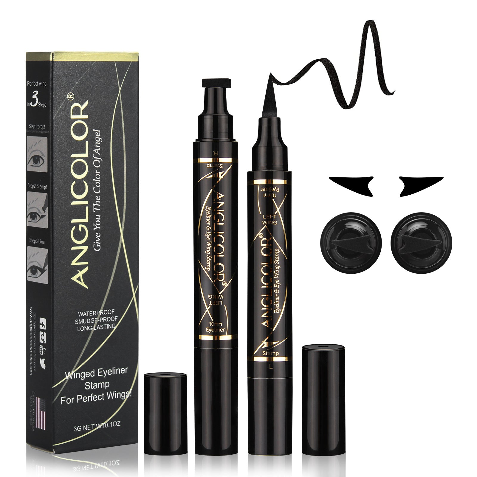 Maquillage Eyeliner Double Tête Imperméable et Anti-Transpiration