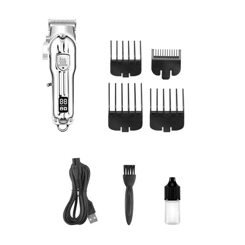 Ciseaux électriques USB Tondeuse à cheveux LCD Tête d'huile