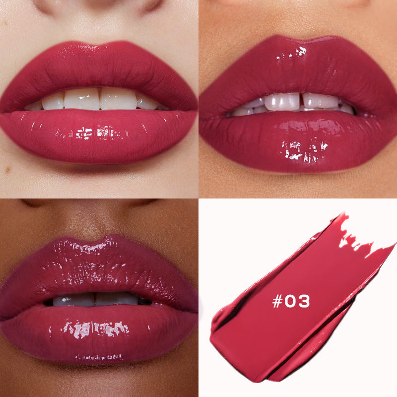 Rouge à lèvres effet miroir hydratant mat scintillant