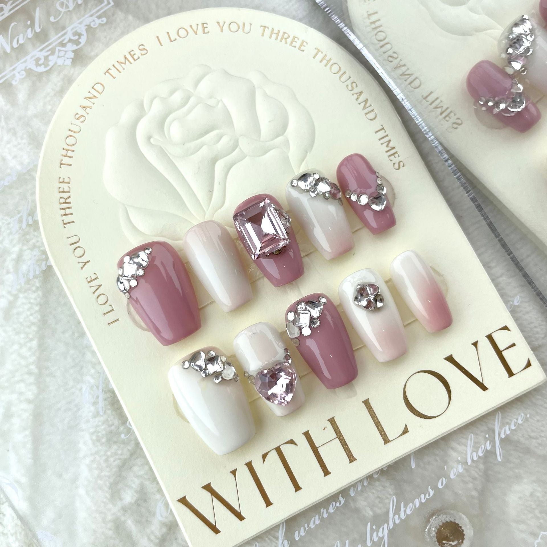 Autocollants faits main Faux ongles Patch à ongles amovible