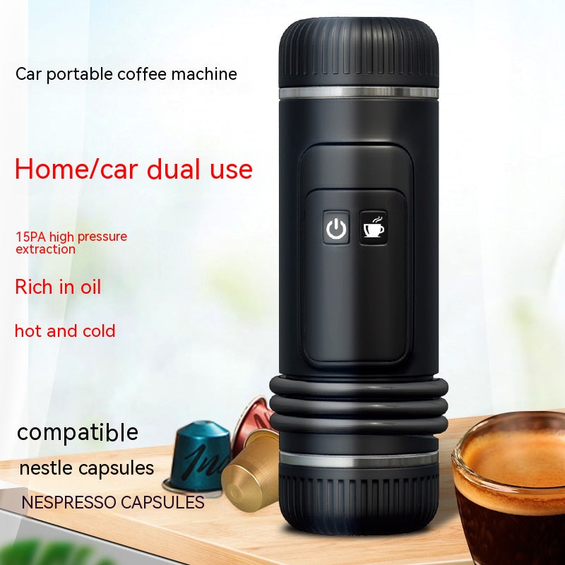 Mini-machine à café double usage pour voiture et maison