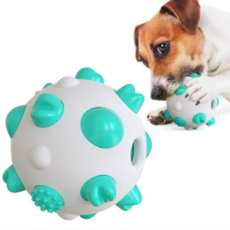 Dog Teething Chew Pet Toy Ball For Dogs Can Be Used For Pet Teeth Cleaning IQ Training Exercise, Stress Relief Interactive Entertainment