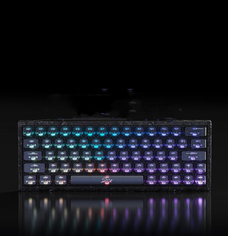 Integrated Forged Carbon Magnetic Shaft Gaming Keyboard