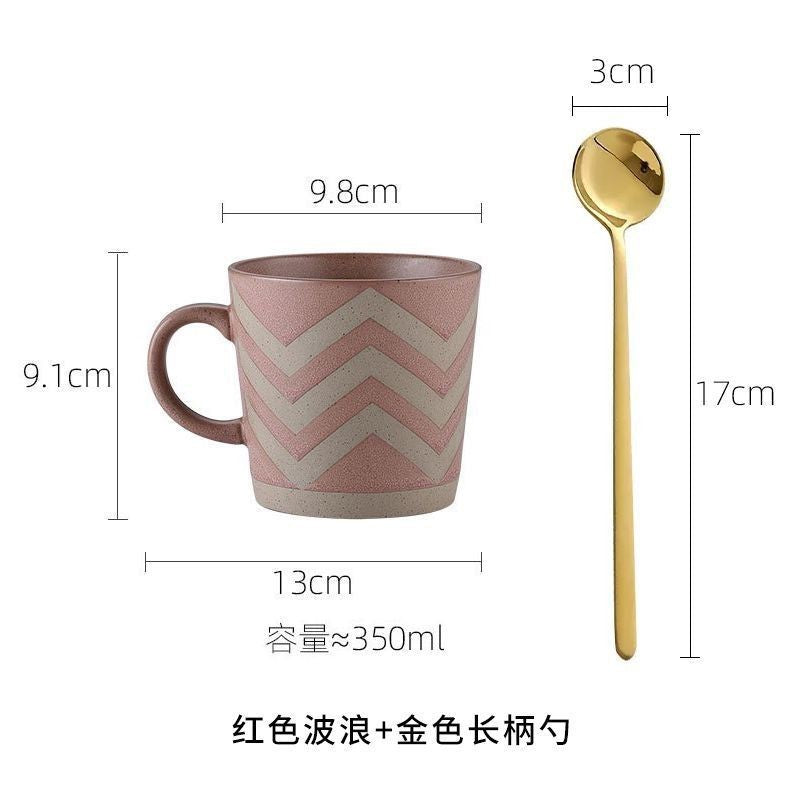 Tasse à café en grès pour couple