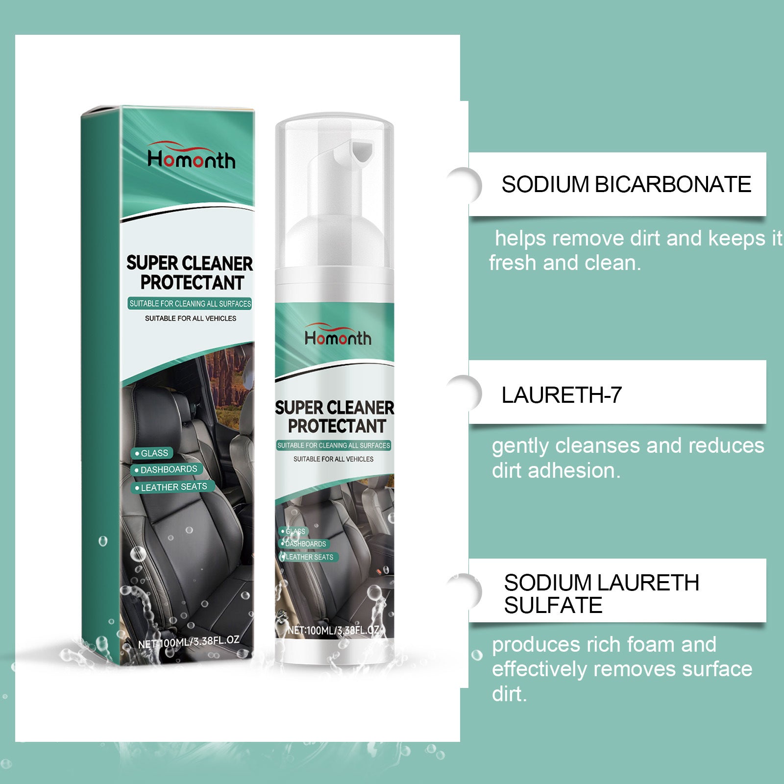 Multifunctional Car Seat Cleaner