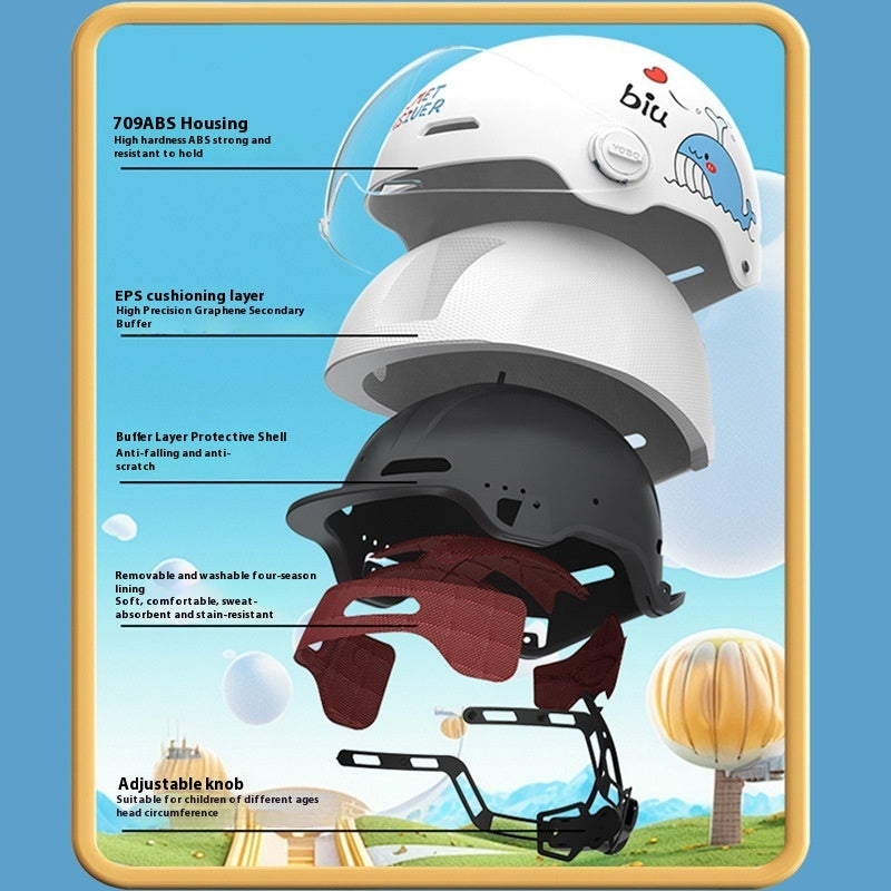 Casque de vélo électrique de skateboard respirant pour enfants