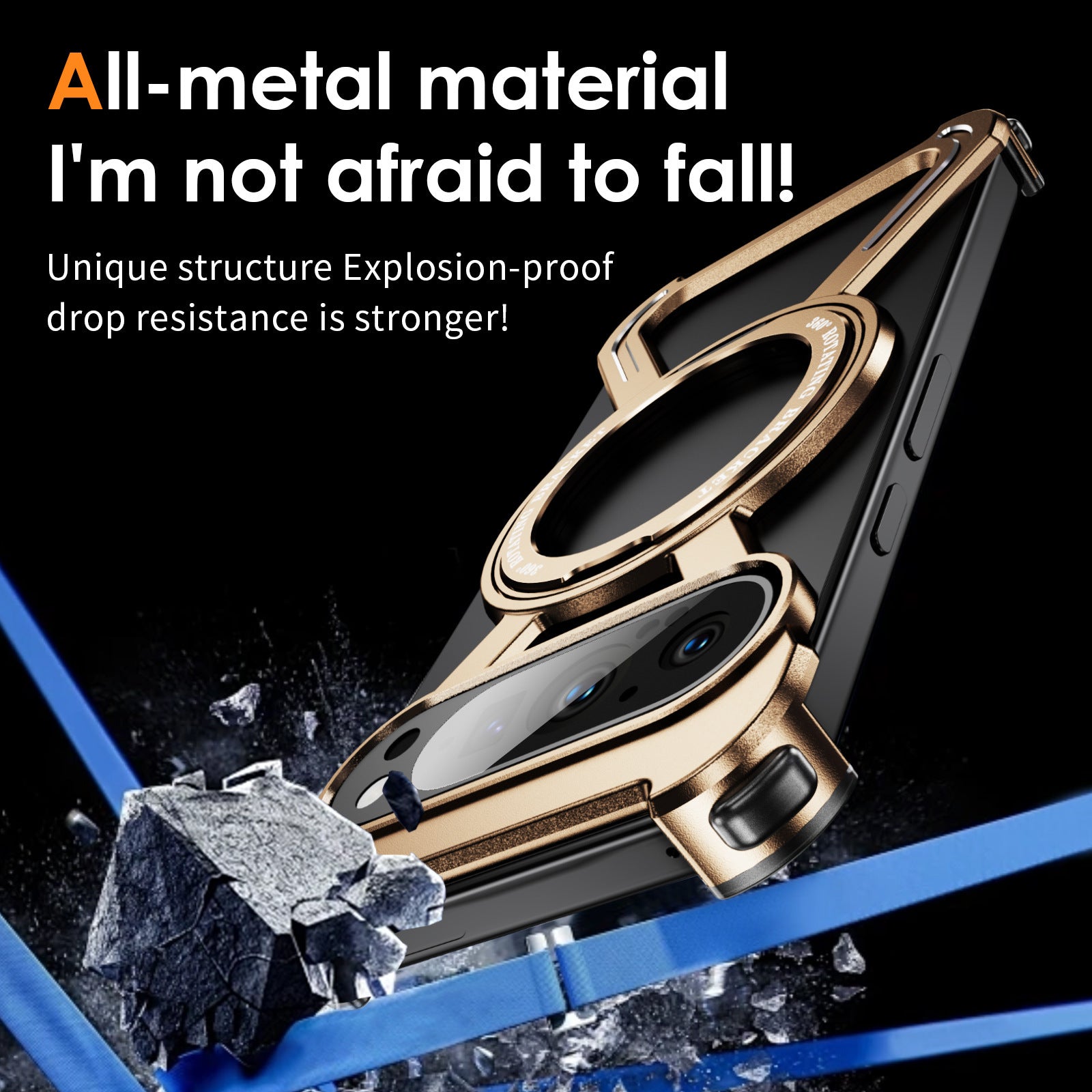 Fashion Personality Magnetic Rotating Bracket Phone Case