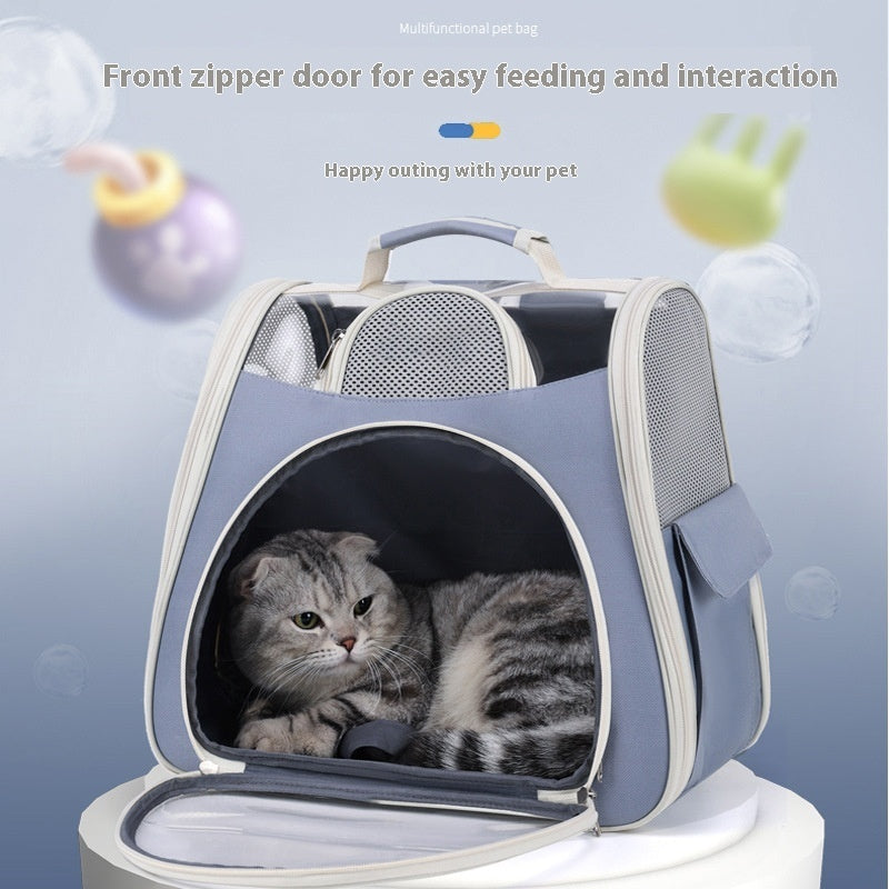 Sac de transport pliable et portable pour animaux de compagnie