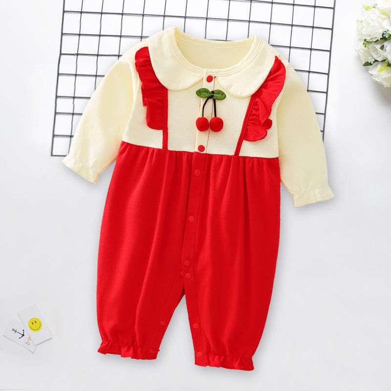 Newborn Jumpsuit Spring And Autumn Long Sleeve Pure Cotton Rompers Romper Online Influencer Cute Newborn Baby Clothes Baby Spring Clothing