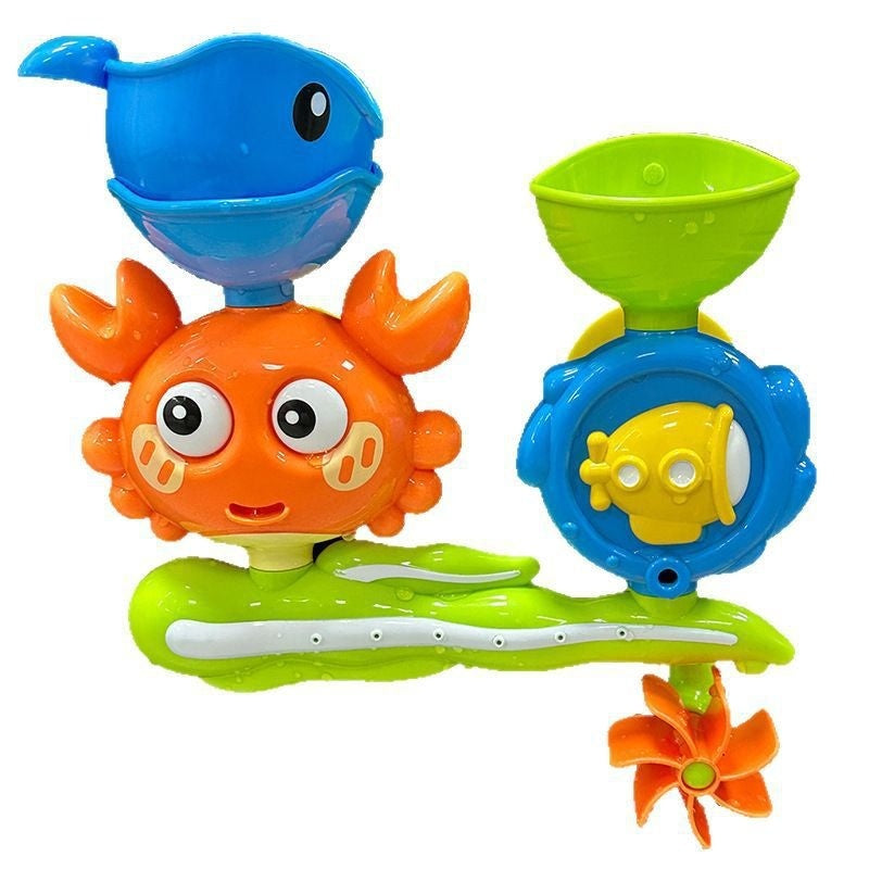 Shower Bathroom Crab Water Truck Rotary Table Baby Children Water Toys