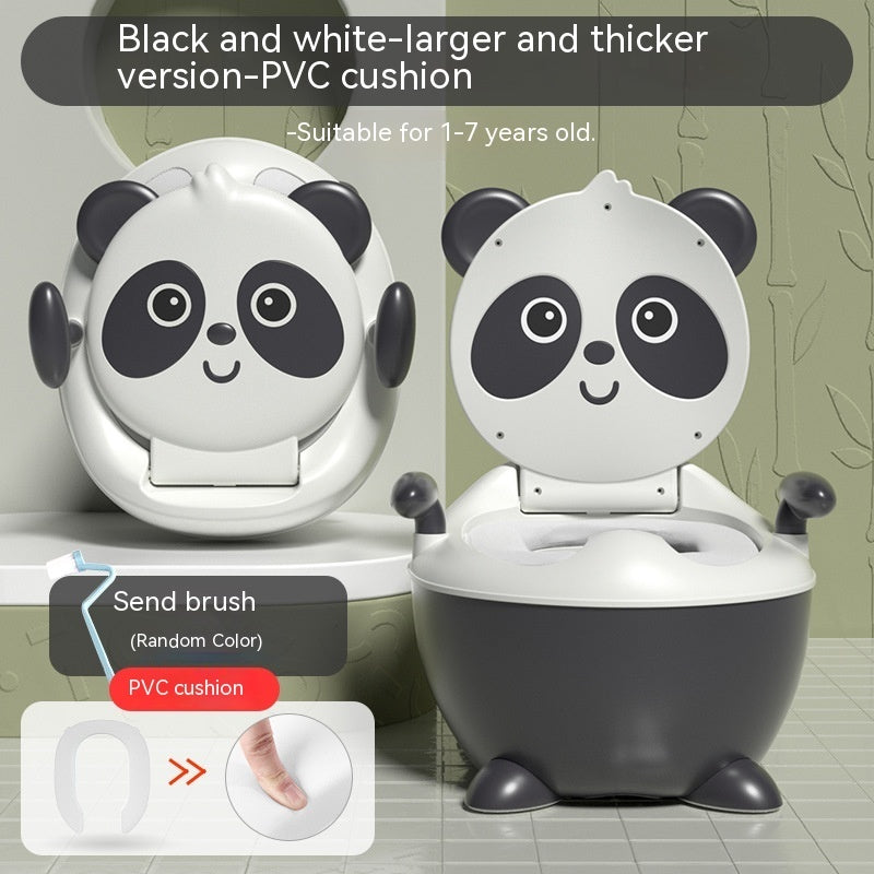 Lesser Panda Children's Toilet Baby Urinal PU Soft Cushion Training Basin