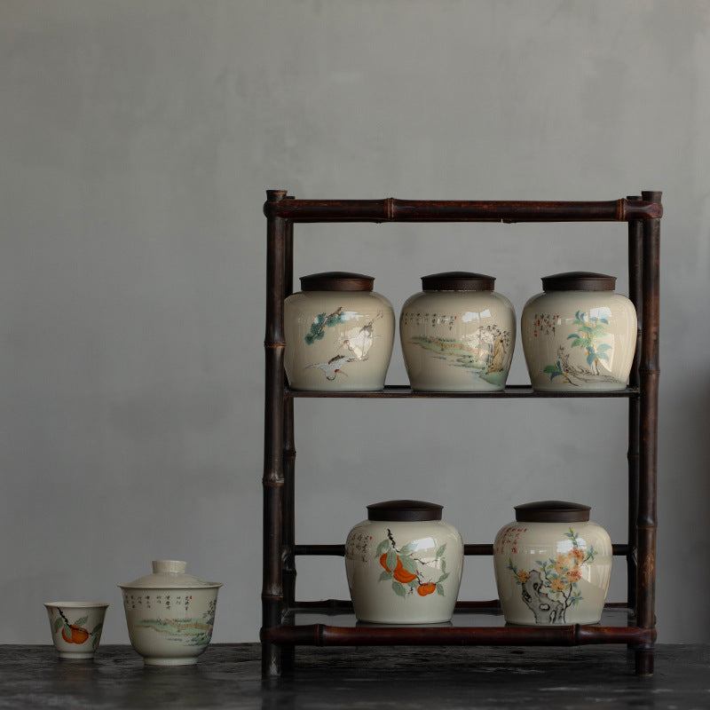 Boîte de conservation en porcelaine, pot de conservation.