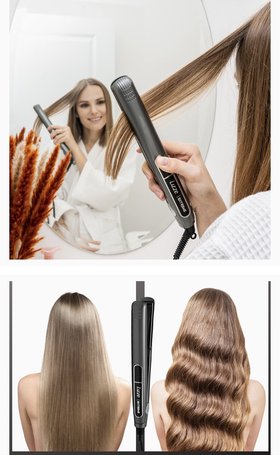 Salon de coiffure Lisseur professionnel Fer à lisser électrique Bigoudi volumateur