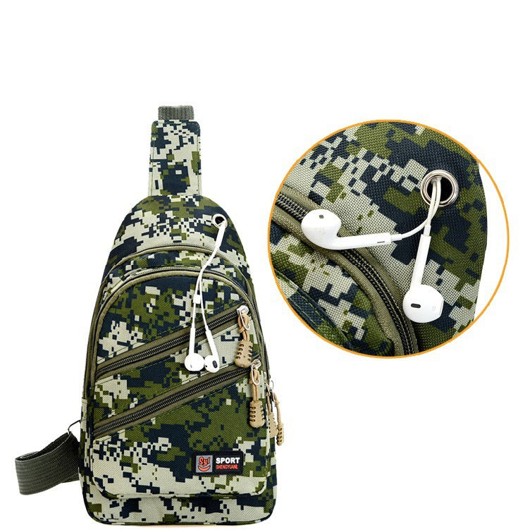 Camouflage Men's Oxford Cloth Shoulder Crossbody Chest Pack