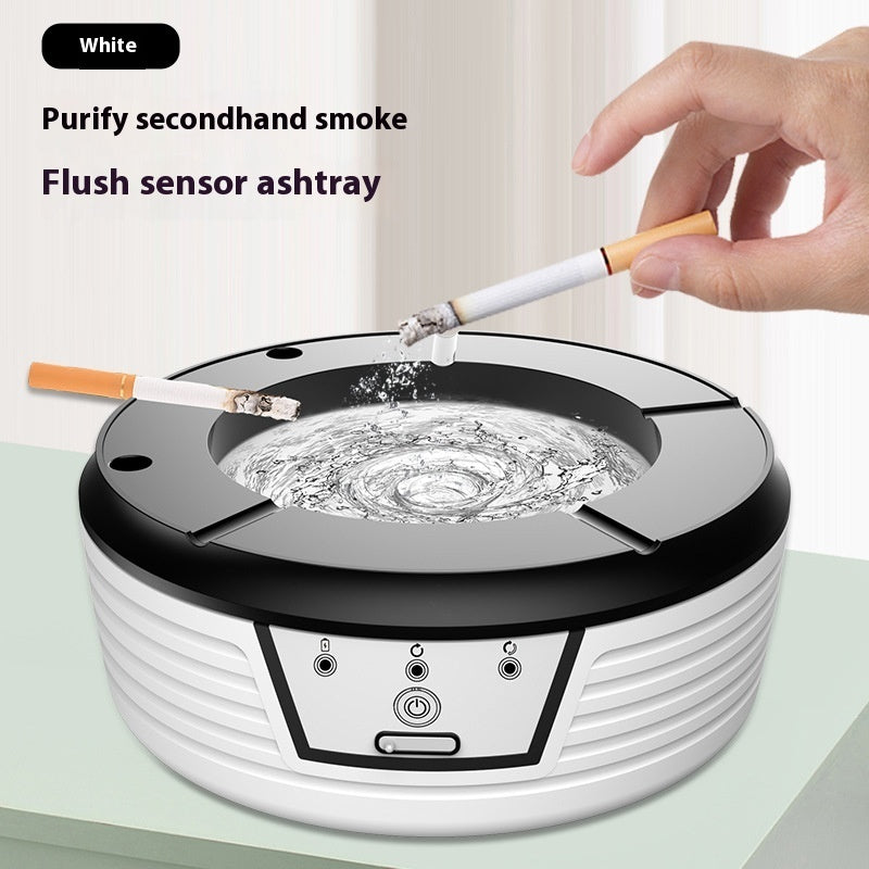 Cendrier intelligent anti-cendres volantes avec filtre à eau circulant à la mode