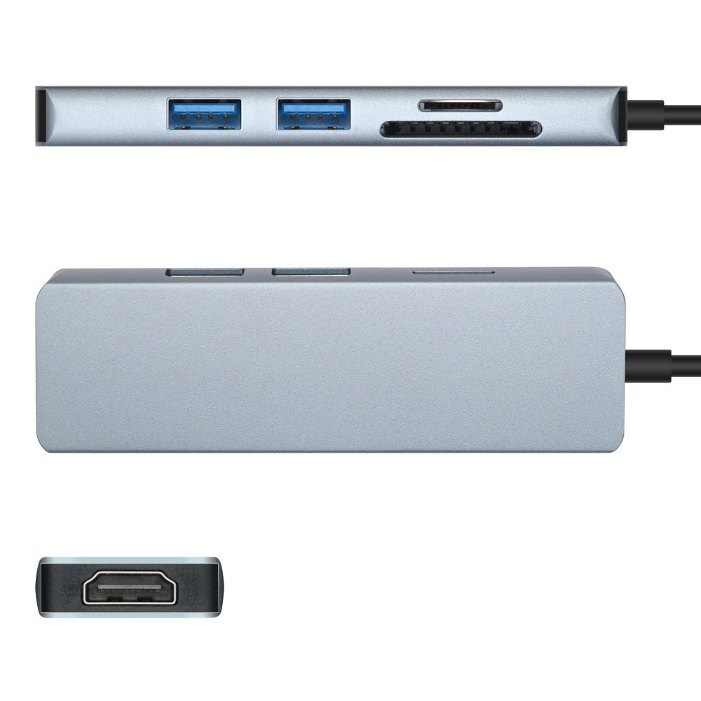 Lecteur de cartes de bureau USB-C pour ordinateur portable avec charge rapide PD