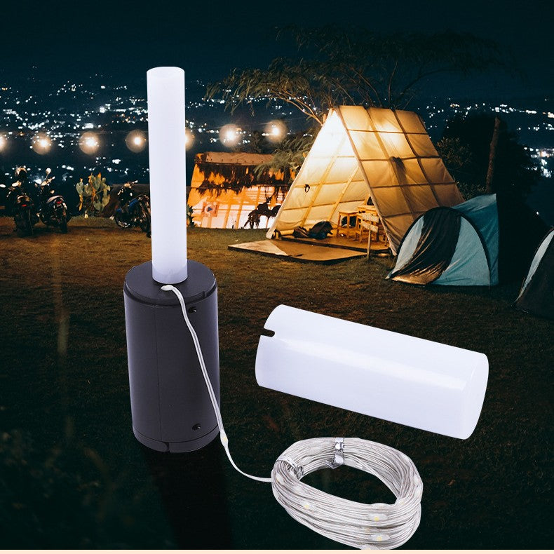 Lumière de camping d'extérieur rechargeable multifonction à très longue autonomie