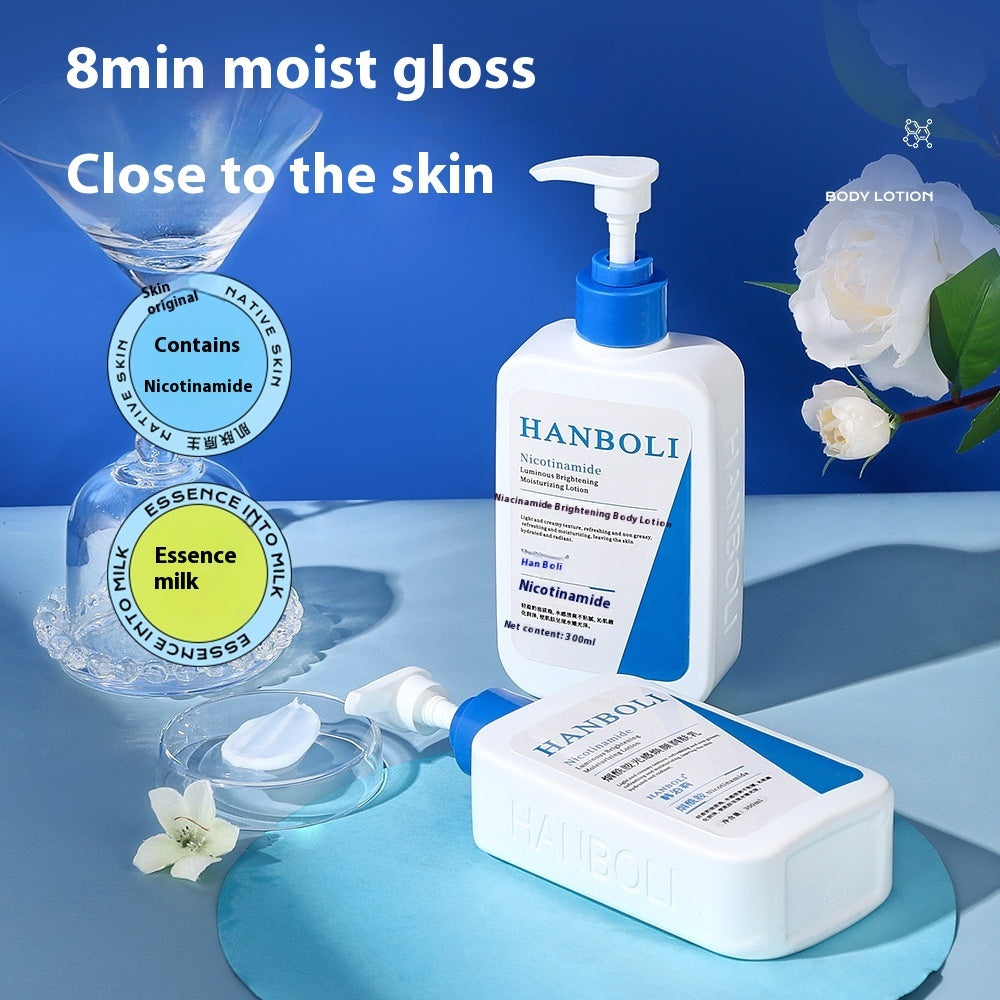 Lotion Corporelle Éclaircissante à la Nicotinamide Éclaircit le Teint Hydratante