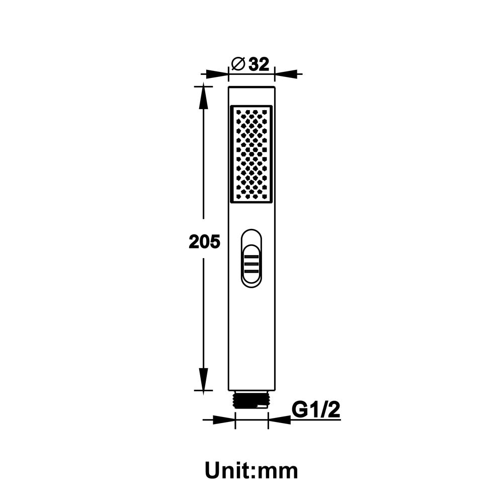 Bathroom Hand-held Rain Shower Head