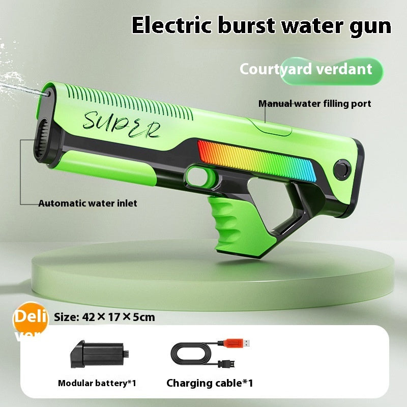 Pistolet à eau électrique à alimentation automatique pour enfants
