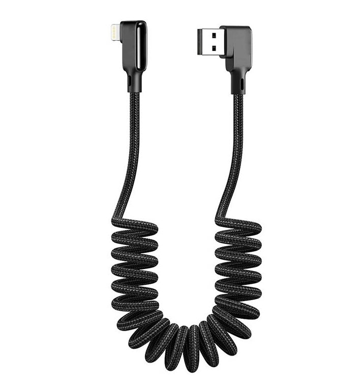 Câble de données de charge rapide bidirectionnelle à ressort