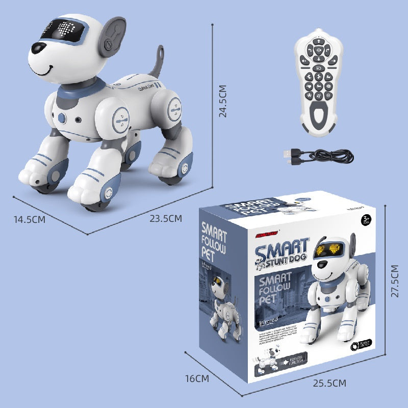 Chien robot intelligent de simulation cascadeur télécommandé électrique