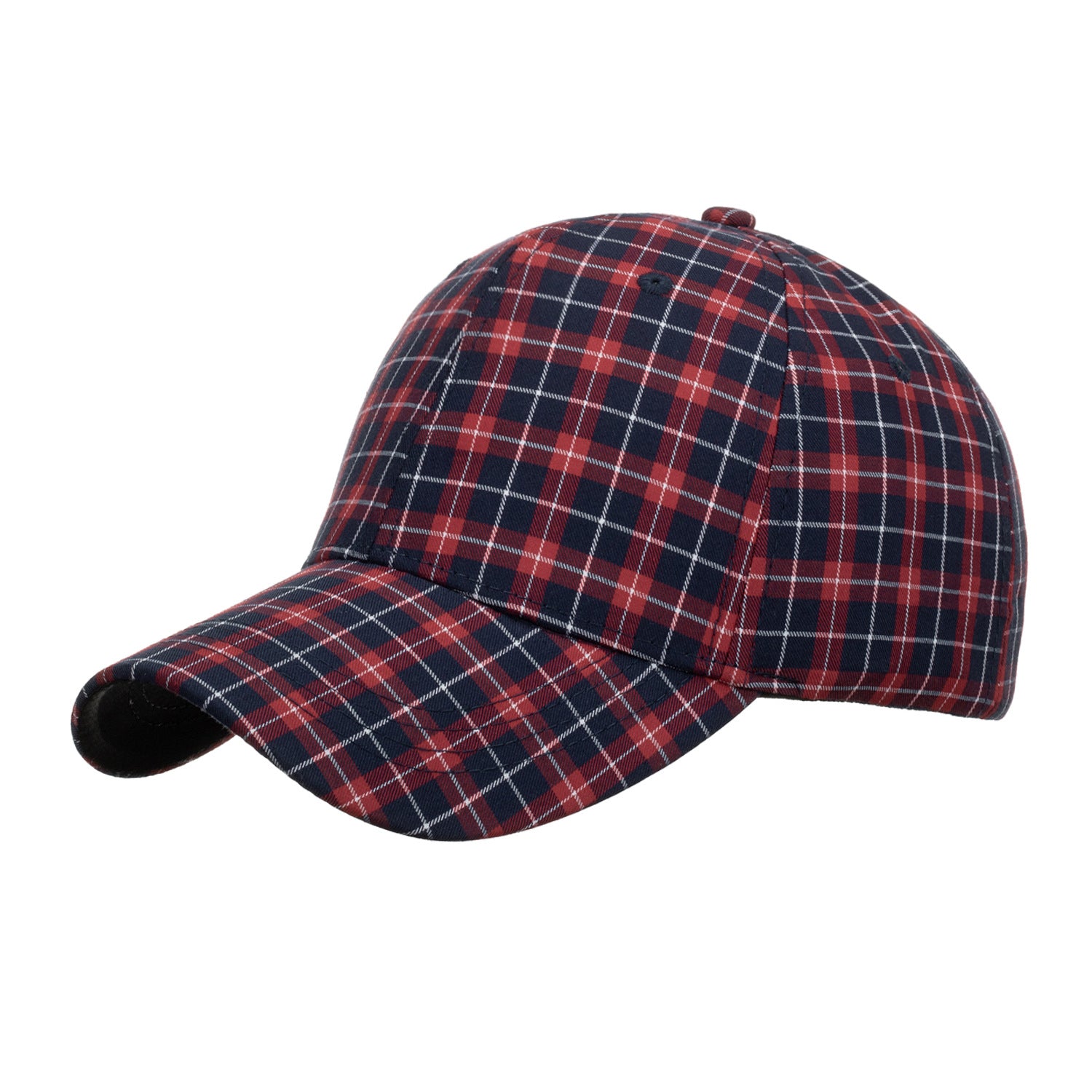 Men's And Women's Color Plaid Baseball Cap Duck Cap Outdoor Hip Hop Shade