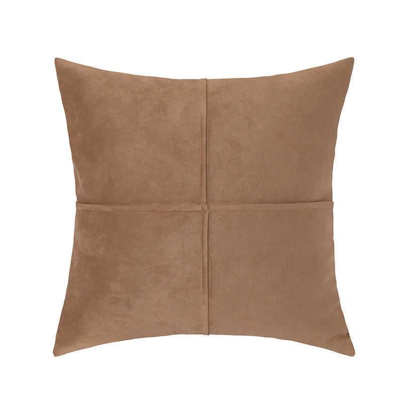 Simple Ins Style Sofa Suede Pillow Cover