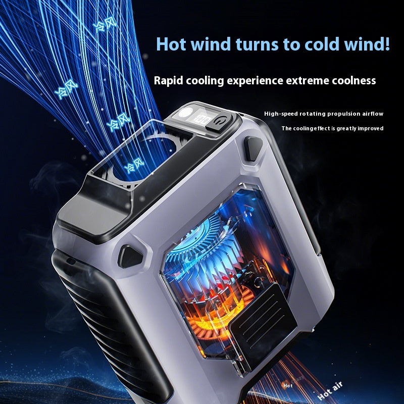 Mini Wrist Hanging Fan USB Violent Wind Speed Digital Display