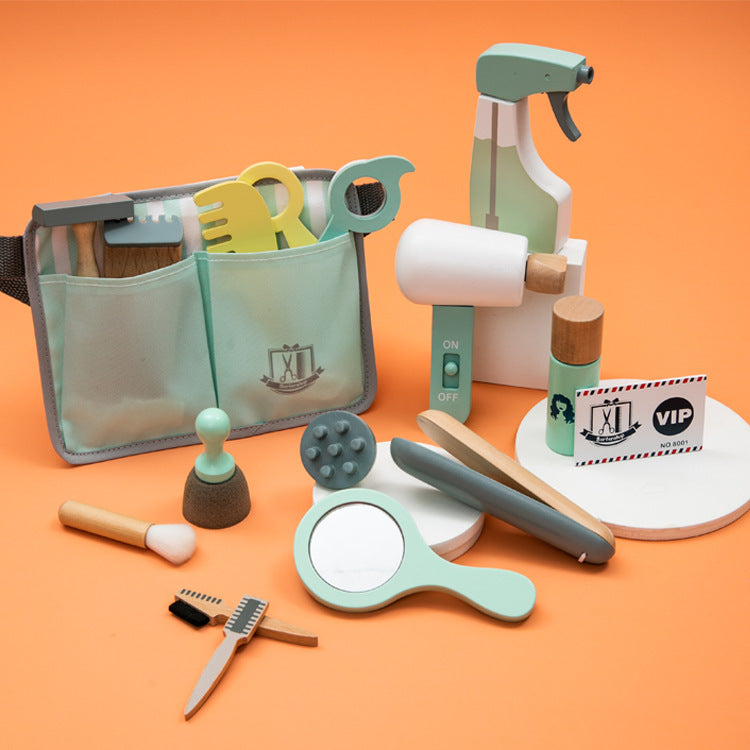 Jouets en bois pour bébé Outils de maquillage