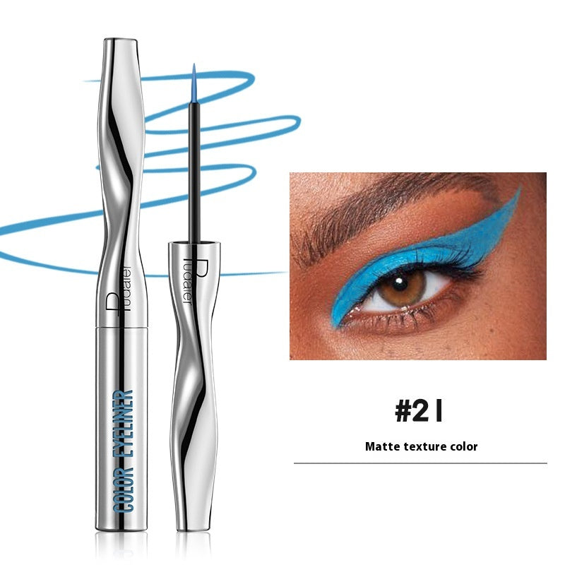 Color Eyeliner Makeup Waterproof Quick-drying Very Fine 24 Colors