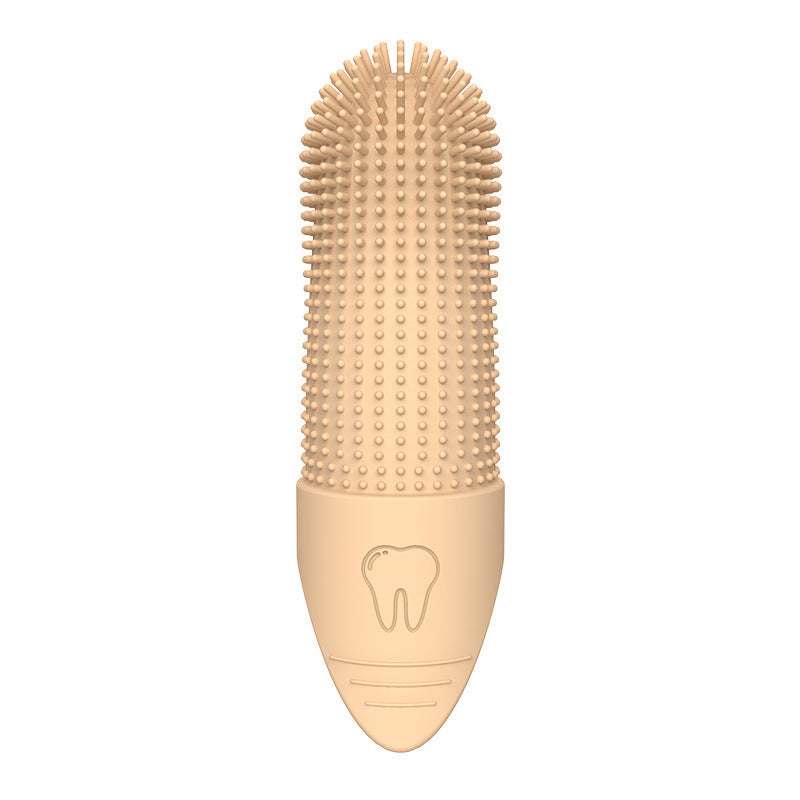 Brosse à dents en silicone pour animaux de compagnie pour le nettoyage buccal