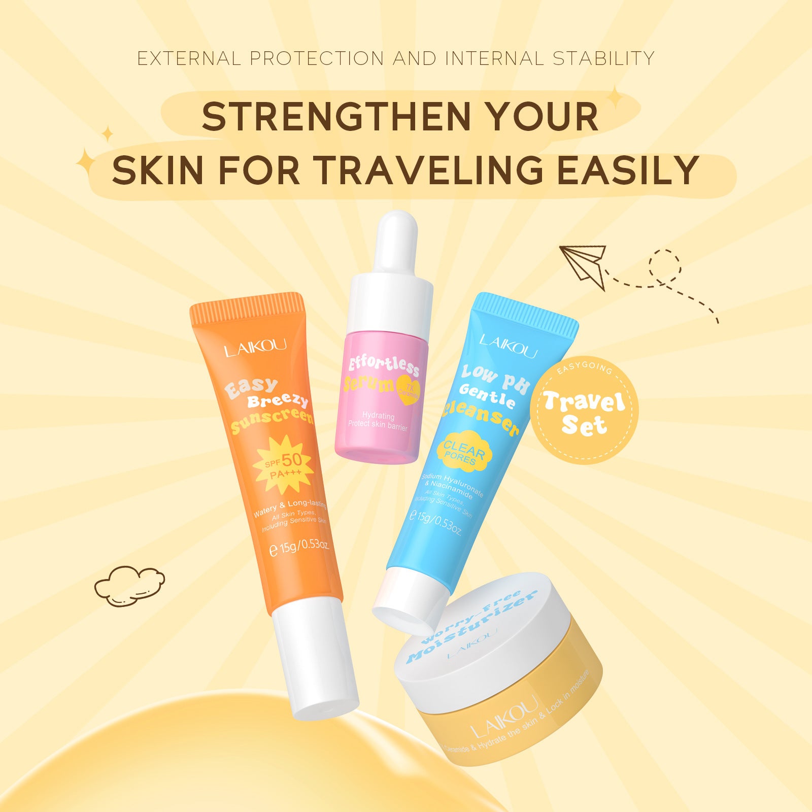 Ceramide Travel Pack 4-piece Mini Skin Care