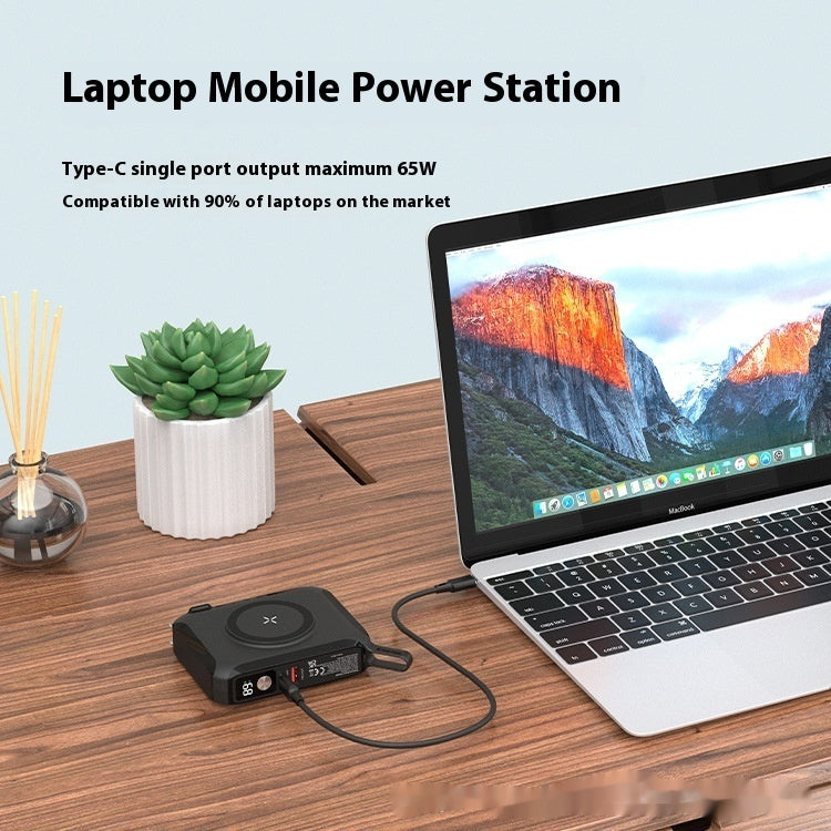 Nouvelle banque d'alimentation murale multifonctionnelle de voyage à aspiration magnétique 65W pour ordinateur portable