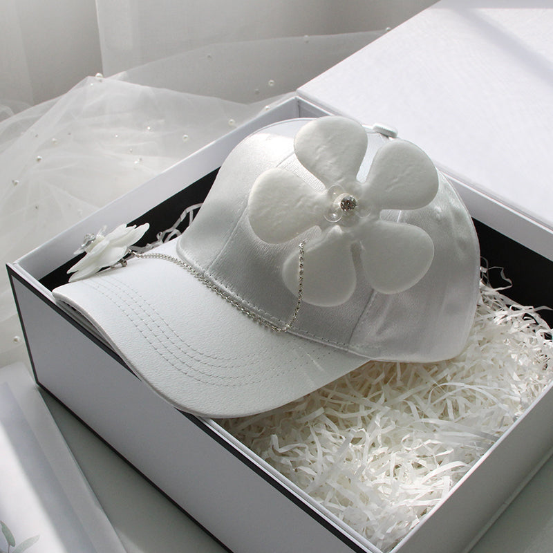 Fashion Thin Flower Duck Tongue Hat