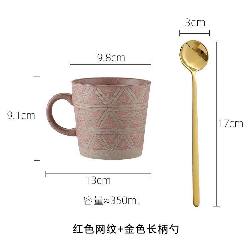 Tasse à café en grès pour couple