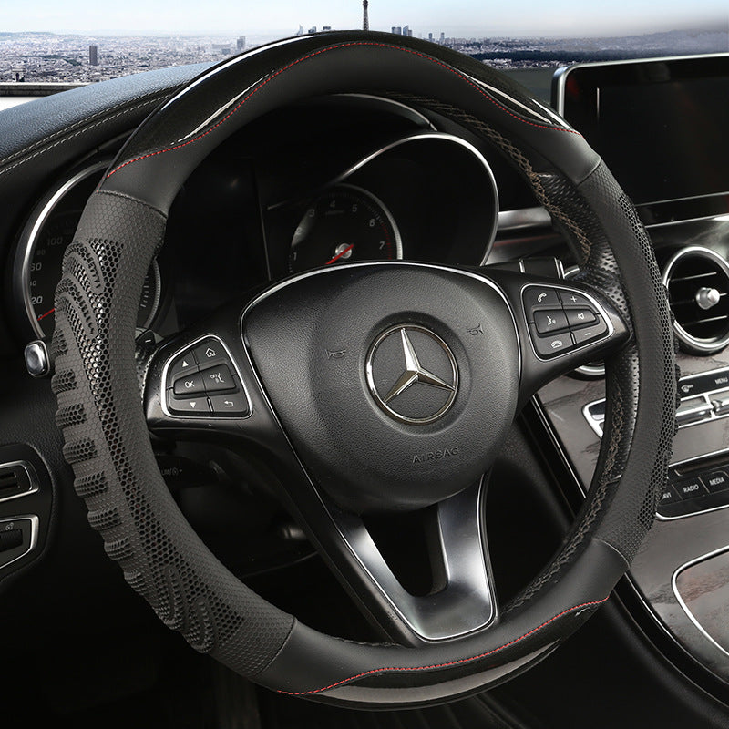 Three-Dimensional Honeycomb Round 38cm Universal Four Seasons Car Steering Wheel Cover
