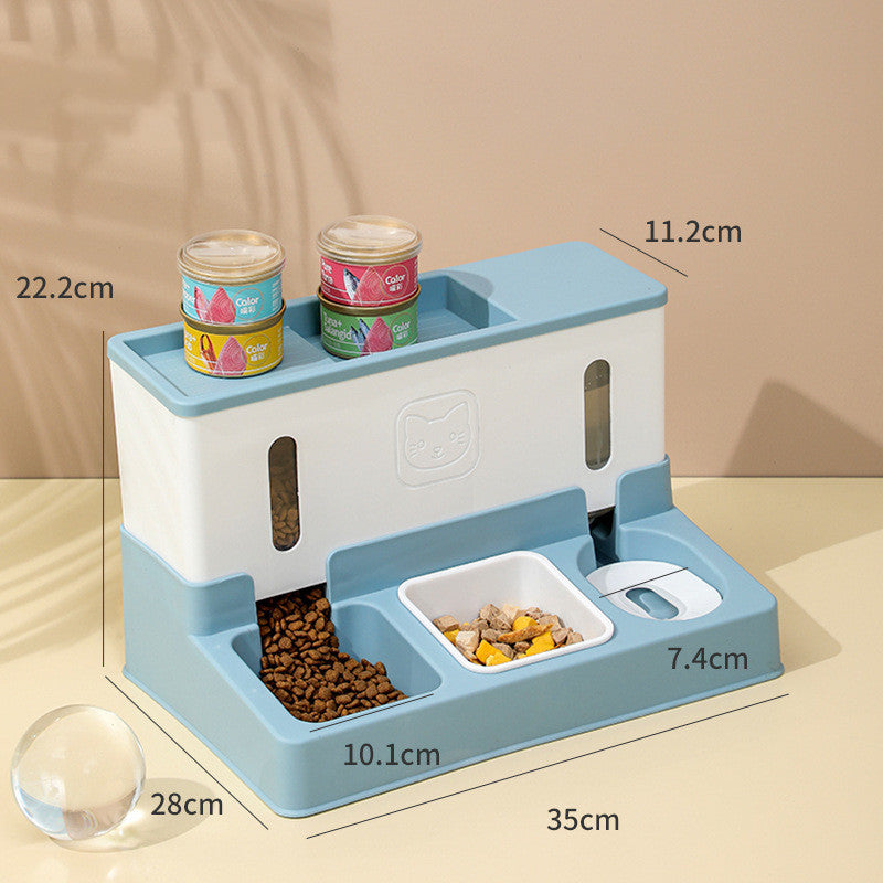 Distributeur automatique de nourriture pour animaux de compagnie Distributeur automatique d'eau pour chats