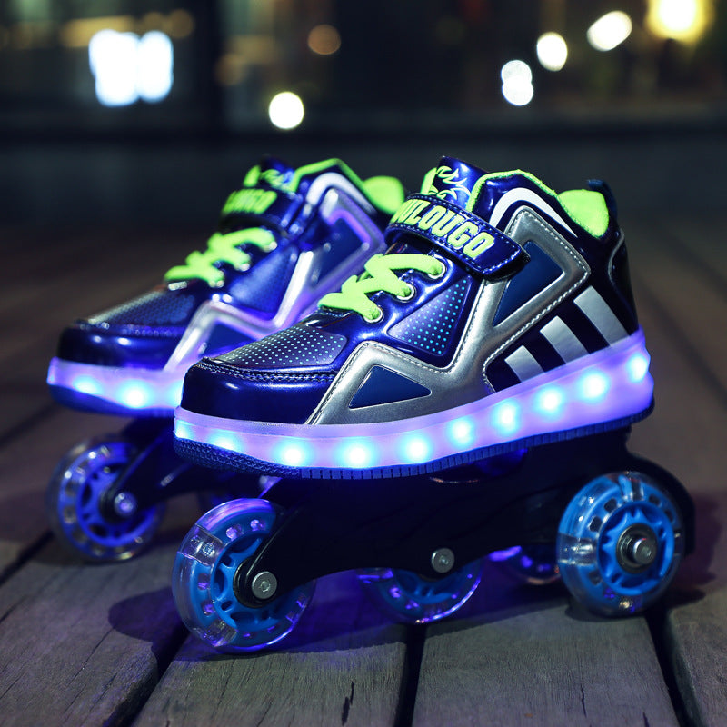 Ensemble de Patins à roulettes pour enfants Patins à roulettes Patins à roulettes