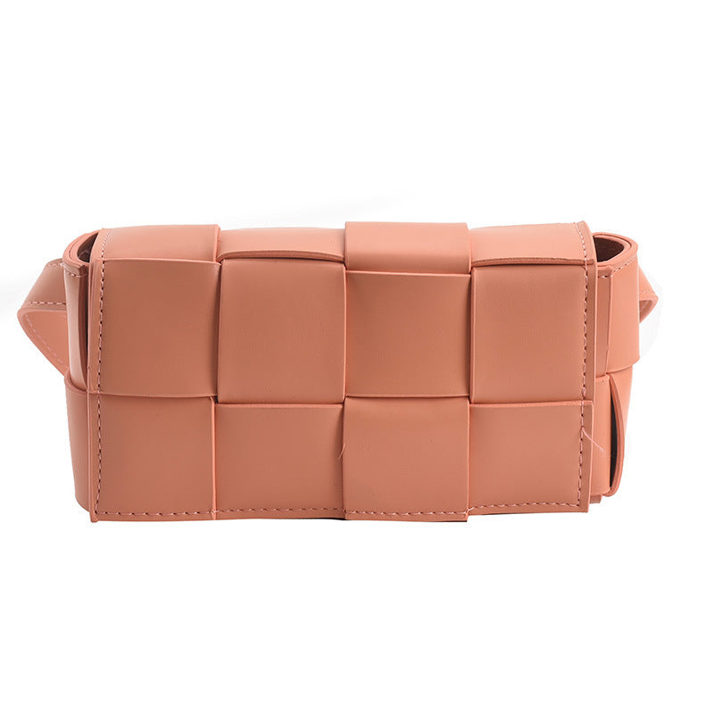 Leather Belt bag Fashion All-match Chest Bag Shoulder Messenger Small Square Bag