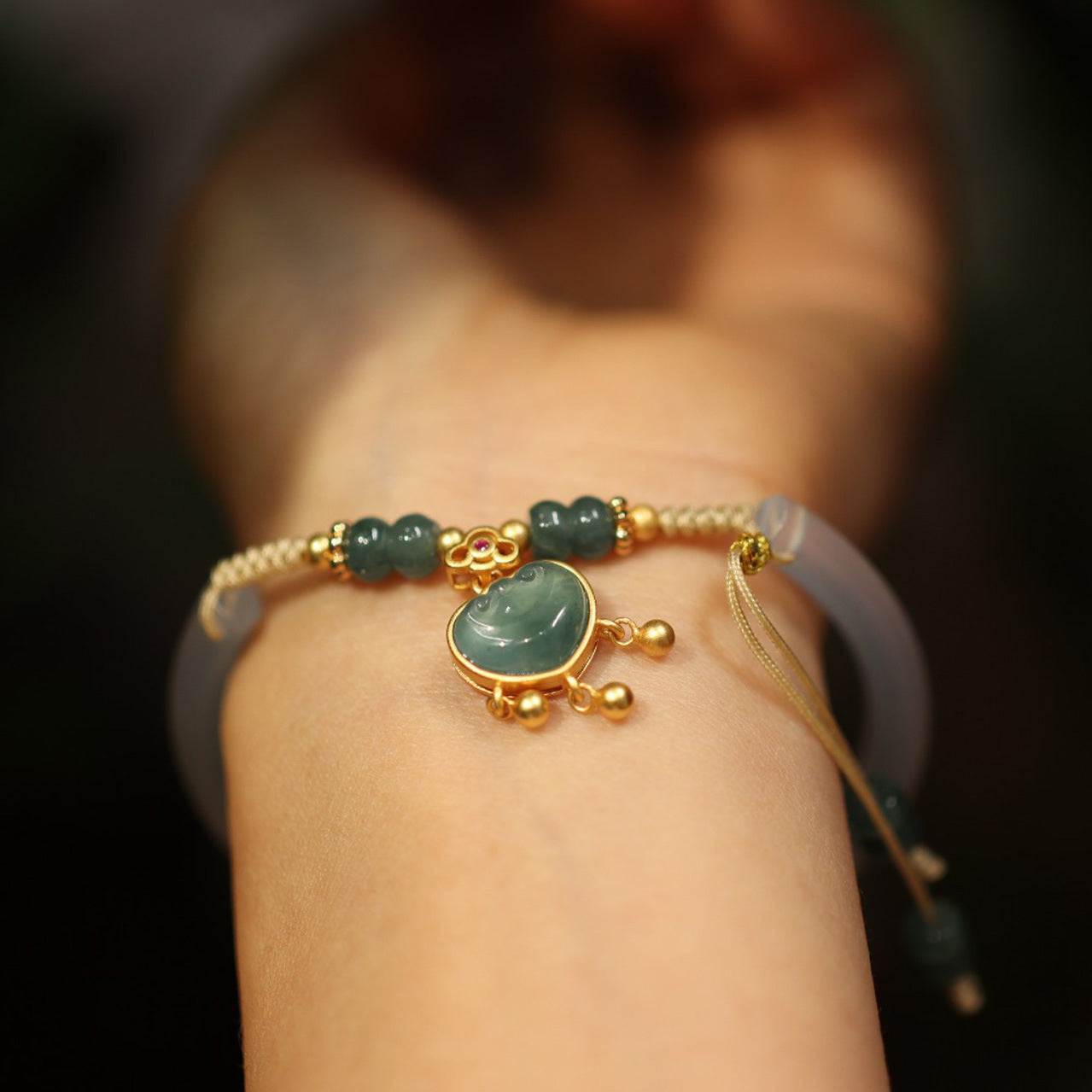 Bracelet demi-jonc en agate naturelle pour femme, personnalité mode