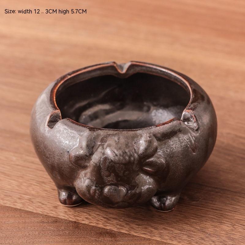 Nordic Style Light Luxury Ceramic Ashtray Household