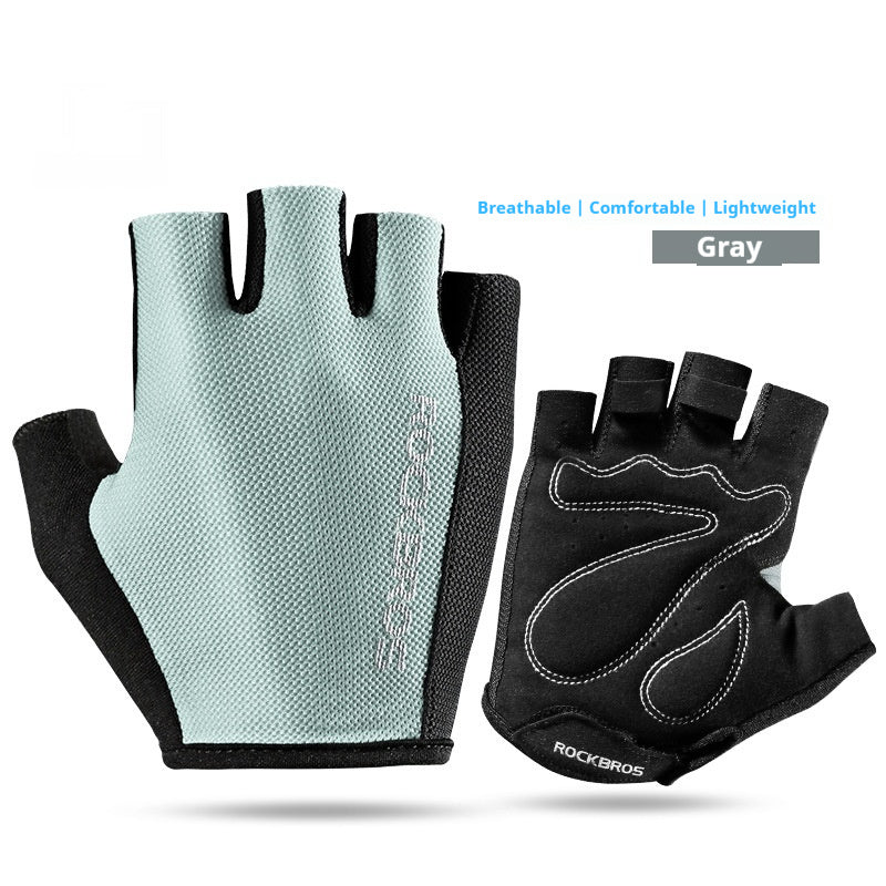 Gants de Cyclisme Mi-doigts Homme Femme Antidérapants Respirants