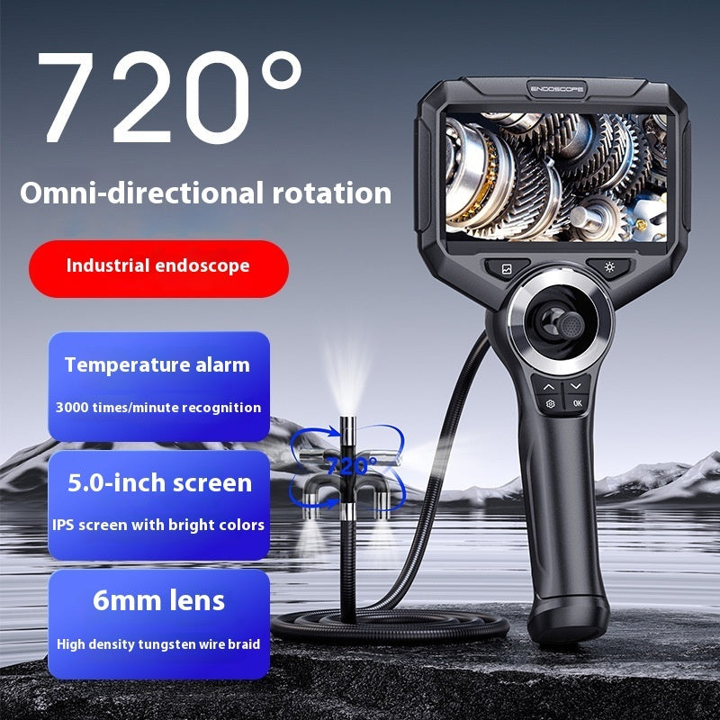 Auto Repair Endoscope 200W Pixel Handheld Industrial Pipe Endoscope